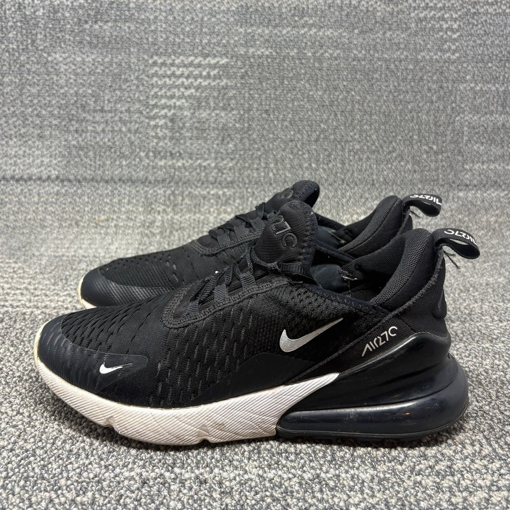 Nike Air Max 270 GS Black White Red Sneakers Shoes Youth 6Y Women's 7.5